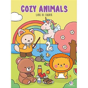 Cozy Animals - Livro de Colorir - 32 páginas - CIRANDA CULTURAL