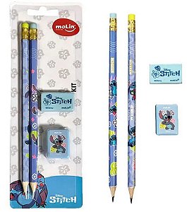 Kit Escolar Stitch - BLISTER C/4 ITENS - MOLIN