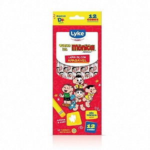 Lápis de cor Apagavel - 12 cores Turma da Mônica - LYKE