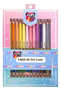 Lápis de cor luxo 26 CORES - UND - FOFY