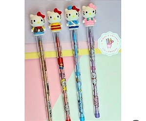 Lapiseira troca ponteira hello kitty