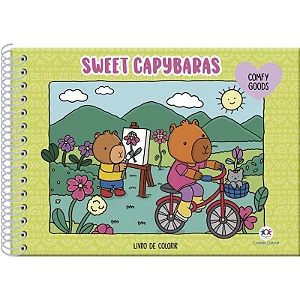 Livro de Colorir - Sweet Cabybaras - 48 paginas - CIRANDA CULTURAL