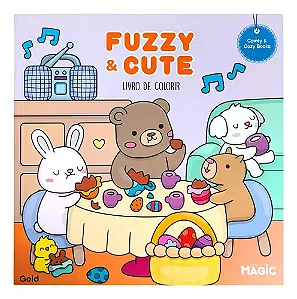 Livro de Colorir Fuzzy e Cute - MAGIC