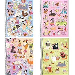 Caderno HUG ME 10M 160F - UNIDADE SORTIDA - TILIBRA