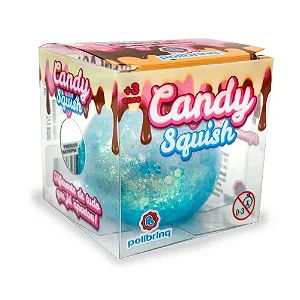 Brinquedo CANDY SQUISHY - UNIDADE SORTIDA - POLIBRINQ