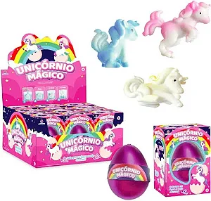 Brinquedo OVO unicórnio Mágico - UNIDADE - POLIBRINQ