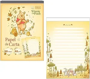 PAPEL CARTA POOH 50F - UNIDADE - TILIBRA