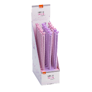 lápis HB C/ PONTEIRA CORAÇÃO - RESINA REDONDO - BRW