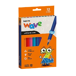 LAPIS COR BAZZE WAVE JUMB 15CM