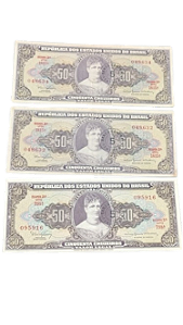 Cédula 5 Centavos sobre 50 Cruzeiros 2ª Estampa - MBC