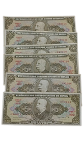 Cédula 5 Cruzeiros 2ª (segunda estampa) - SOBERBA