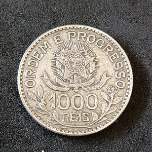 Moeda 1000 Réis 1913 Estrelas Soltas - Prata 0.900