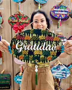 Placa Decorativa GG | Gratidão #002