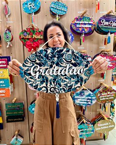 Placa Decorativa GG | Gratidão #006