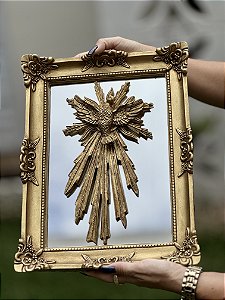 Quadro Espelhado do Divino | 37cm x 28cm