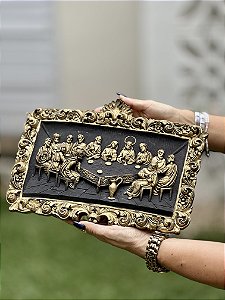 Quadro em Relevo – A Santa Ceia | 31cm x 22cm
