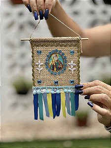 Mini Estandarte São Pedro #001 | 12cm x 11cm