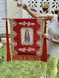 Estandarte G Senhor Bom Jesus de Cuiabá | 63cm x 50cm