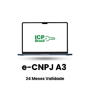 Certificado Digital e-CNPJ A3 em Nuvem SERPRO com 247,90 Meses de Validade