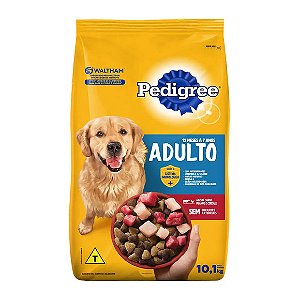 Ração Pedigree Cães Adultos Raças Médias e Grandes Carne, Frango e Cereais 10,1 kg