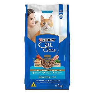 Ração Cat Chow Adultos Peixe 1 kg