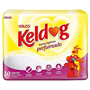 Tapete Higiênico Kelco Keldog Perfumado 30 Unidades