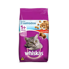 Whiskas Castrados Carne 900g