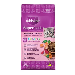 Whiskas Superfoods Pct 900g Fil Salmao(e)