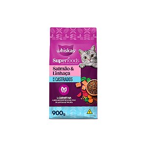 Whiskas Superfoods Pct 900g Cast Salmao(e)