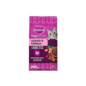 Whiskas Superfoods Pct 900g Ad Salmao(e)