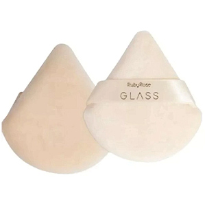 Esponja de Pó Puff Glass Ruby Rose - HB-S04