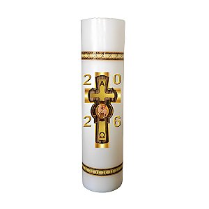 Círio Pascal Cordeiro 7,8cm x 30 Cm Adesivado