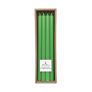 Vela par Castiçal Verde 8 Unidades 26CM
