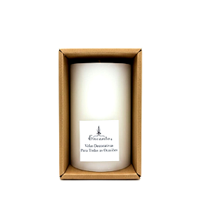 Vela Decorativa Cilíndrica 8cm X 10 Cm Pilar Decoração