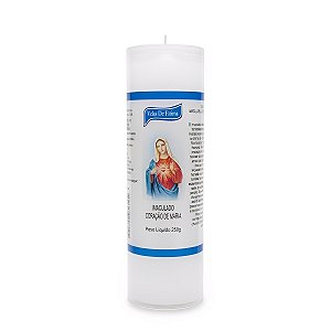 Velas Votiva Imaculado Coração de Maria Tubo PVC C/12
