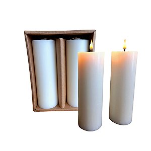 Vela cilíndrica 2 unidades  5x15