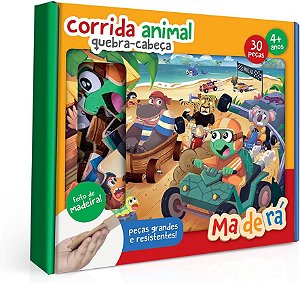 Corrida animal - Quebra-cabeça 30 peças
