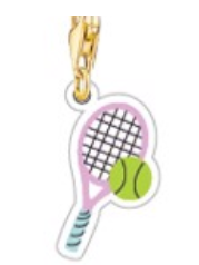 Charm raquete de tenis
