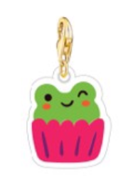 Charm sapinho no cupcake