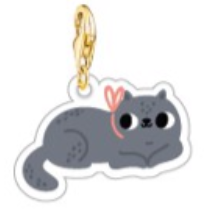 Charm gatinho de laço