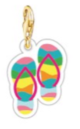 Charm chinelo de dedo