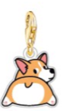 Charm cachorrinho caramelo