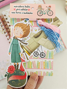 Kit com 2 marcadores de Livro Pequeno Príncipe