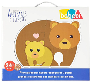 Quebra-cabeça baby animais e filhotes