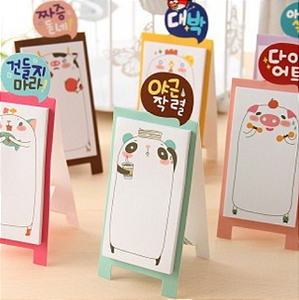 Sticky Note Bichinhos no Cavalete
