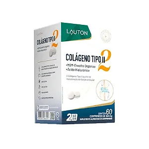 Colágeno Tipo 2 500mg 60 Caps Lauton