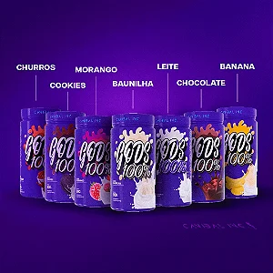 Whey Gods 100% Concentrado Canibal 900g Pote