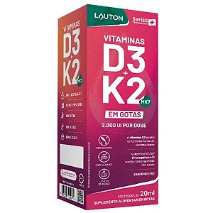 Vitamina D3 + K2 2000ui Em Gotas Lauton
