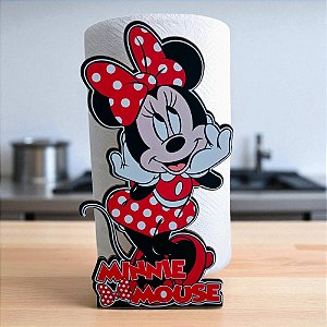 Suporte Porta Rolo Papel Toalha Decoração Minnie Cozinha