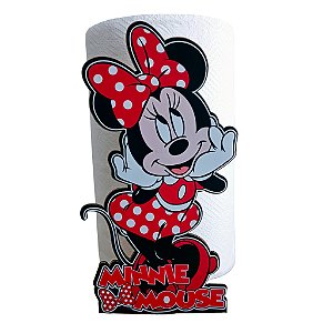 Kit 10 Suporte Porta Rolo Papel Toalha Decoração Minnie Cozinha